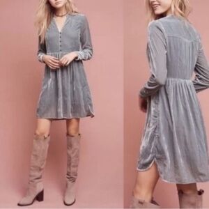 Anthropologie Holding Horses Velvet Dress, XS, Western Cowgirlcore Feminine